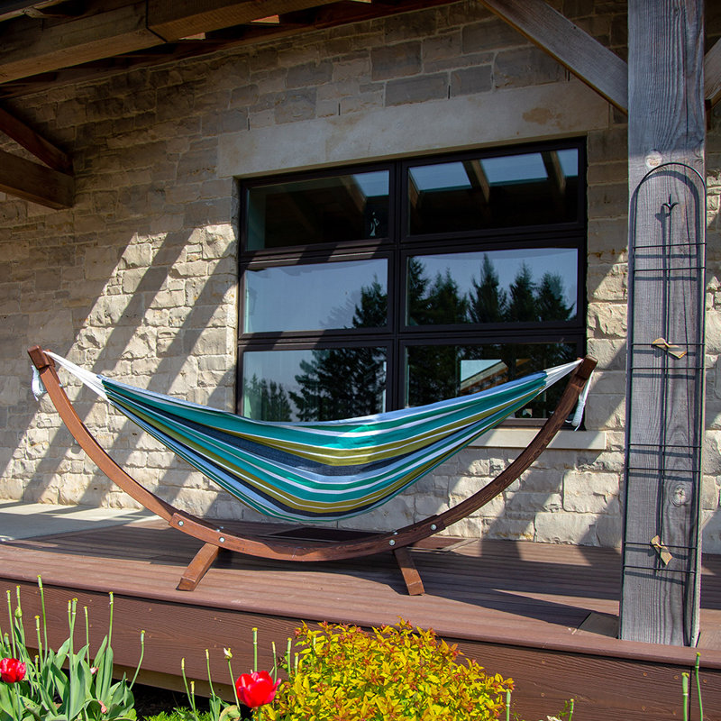 Bay Isle Home Holyoke Double Camping Hammock with Stand & Reviews Wayfair